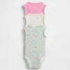Body sin mangas con volantes Tinyrib de Baby First Favorites (paquete de 3)