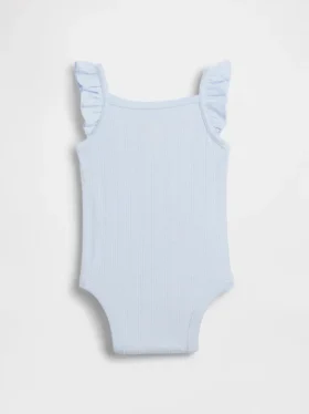 Body sin mangas de punto pointelle acanalado para bebé