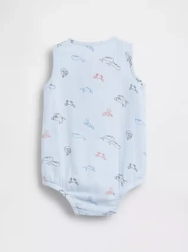 Body tipo camiseta Henley con bolsillo para bebé, de gasa de algodón