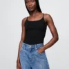 Body tipo camisola con tanga de tejido de punto tupido