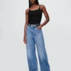 Body tipo camisola con tanga de tejido de punto tupido