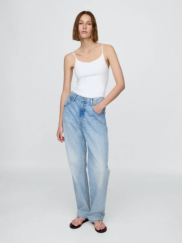 Body tipo camisola con tanga de tejido de punto tupido