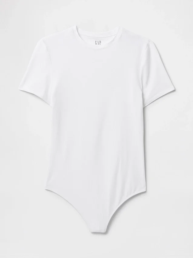 Body tipo tanga de jersey de punto tupido
