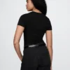 Body tipo tanga de jersey de punto tupido