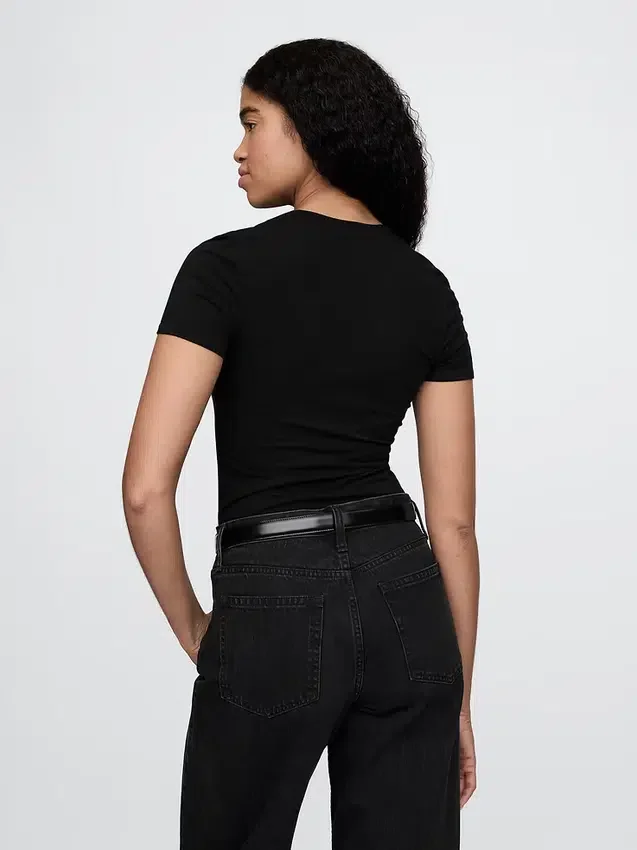 Body tipo tanga de jersey de punto tupido