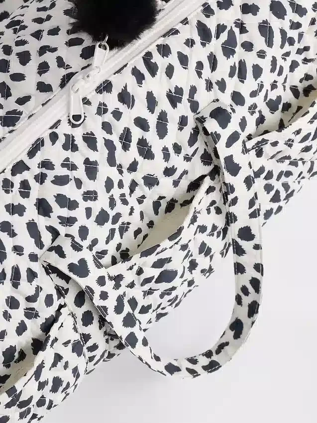 Bolsa de fin de semana acolchada con estampado para niños