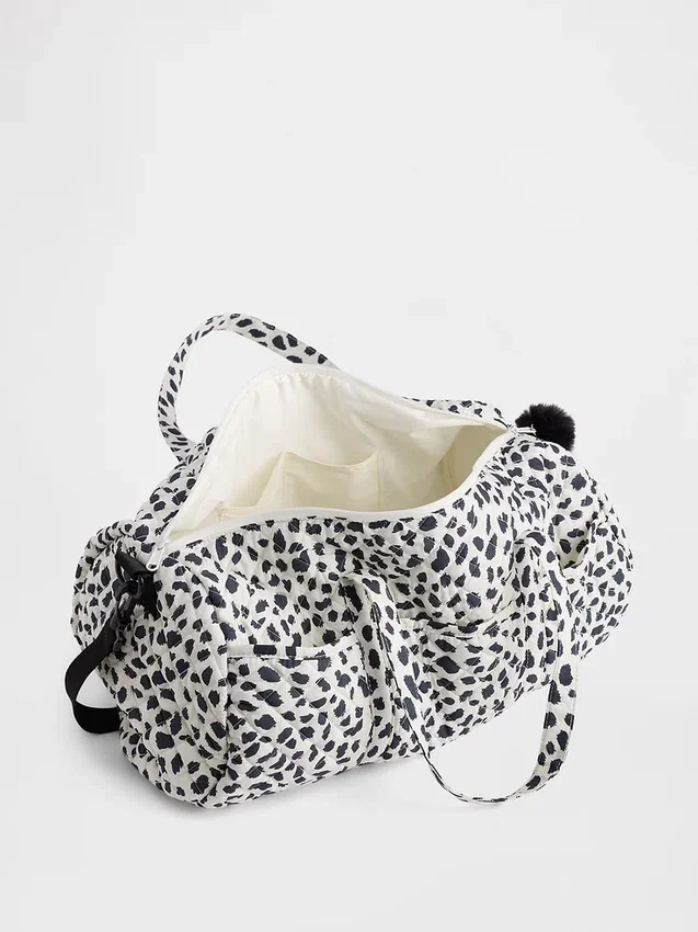 Bolsa de fin de semana acolchada con estampado para niños