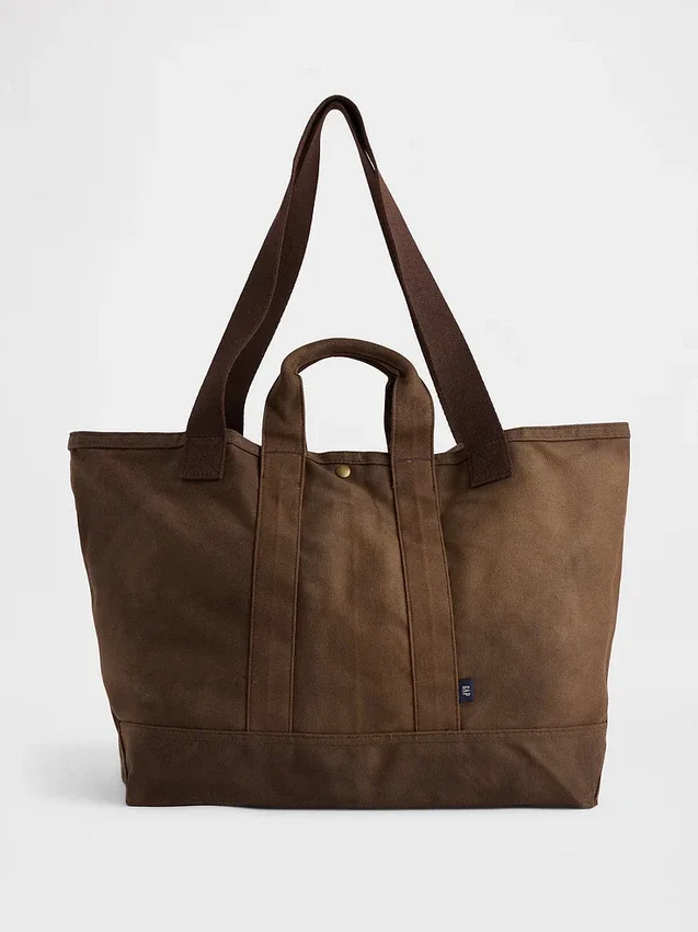 Bolsa de mano de lona encerada