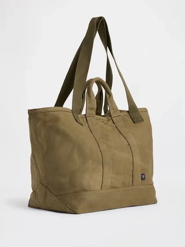 Bolsa de mano de lona encerada