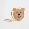 Bolsa de paja para niños pequeños con el oso Brannan