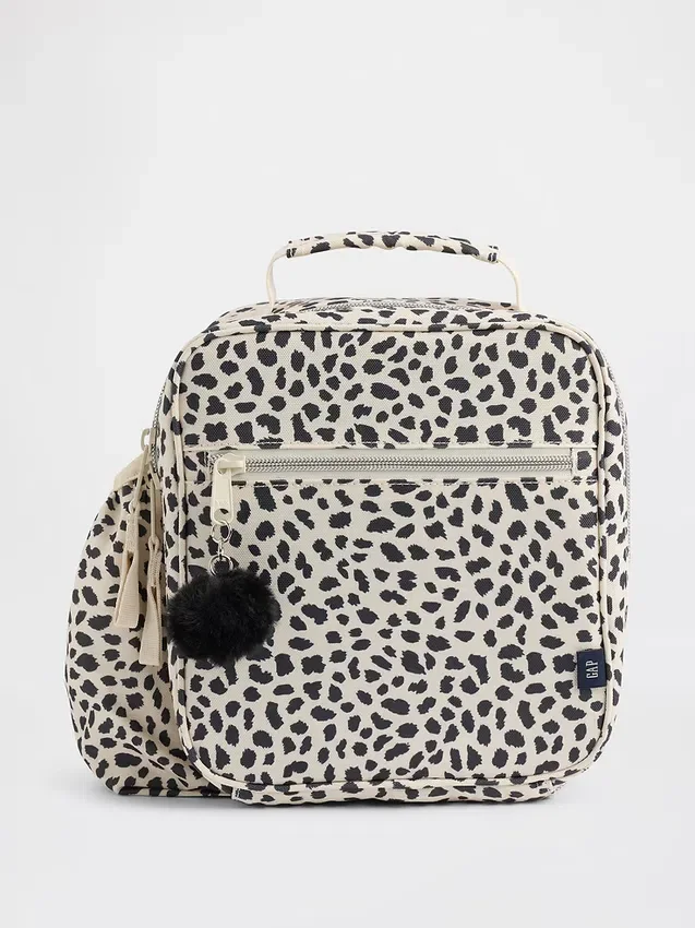 Bolsa para el almuerzo infantil con estampado de leopardo