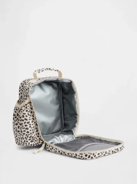 Bolsa para el almuerzo infantil con estampado de leopardo