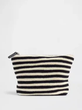 Bolsita con cremallera de ganchillo