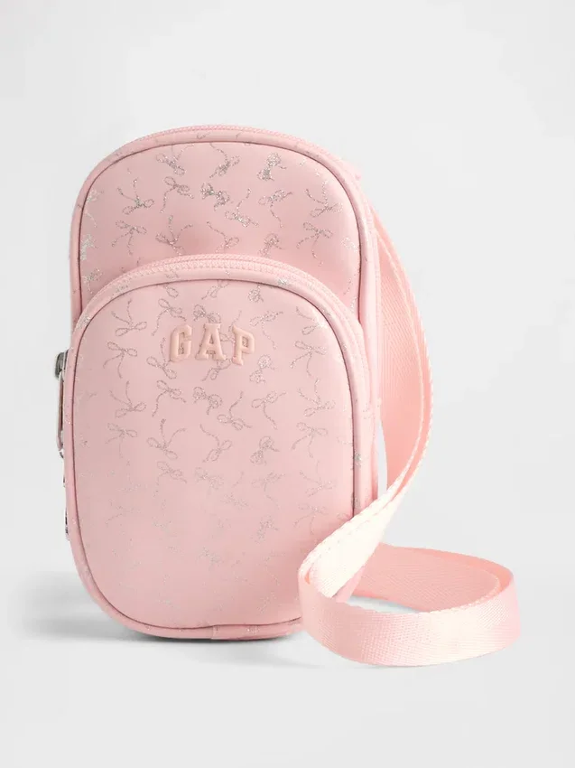 Bolso cruzado para niños con logotipo de lazo