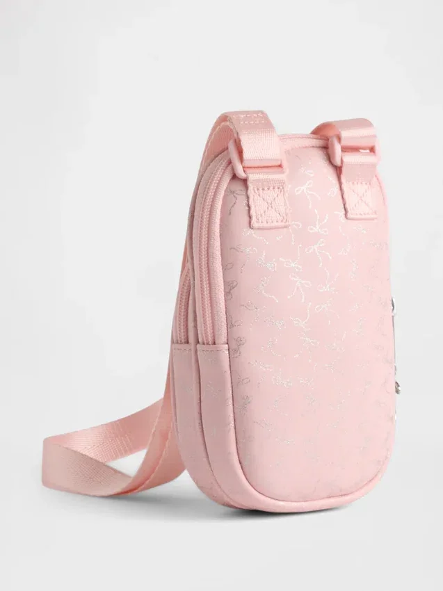 Bolso cruzado para niños con logotipo de lazo