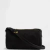 Bolso tipo barril de gamuza vegana