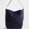 Bolso tipo cubo de gamuza vegana