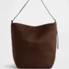 Bolso tipo cubo de gamuza vegana