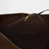 Bolso tipo cubo de gamuza vegana