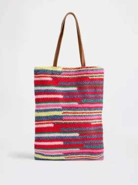 Bolso tipo tote de crochet