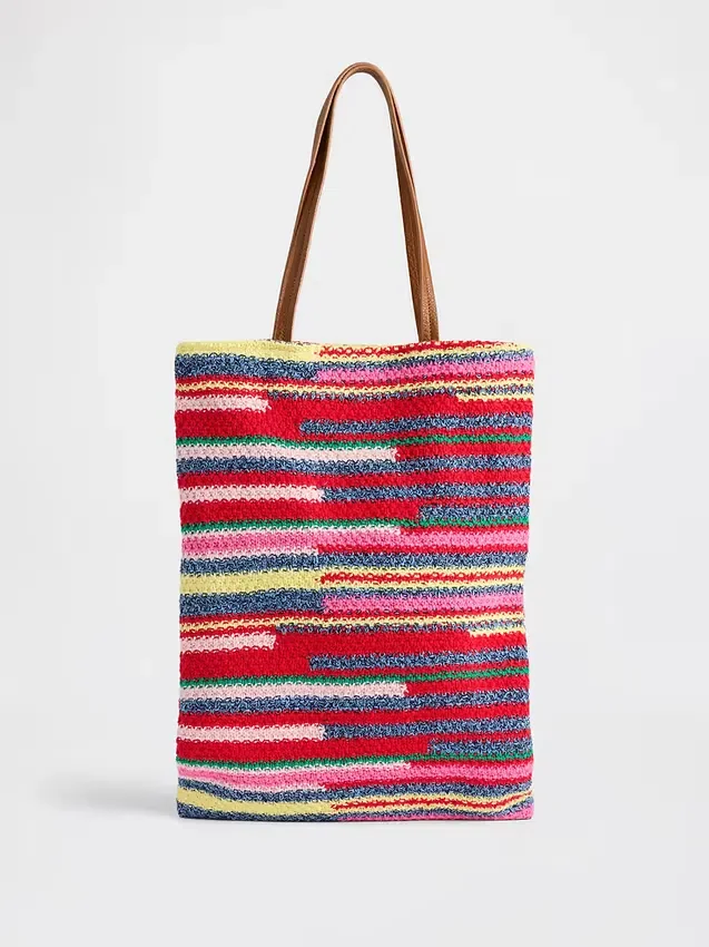 Bolso tipo tote de crochet