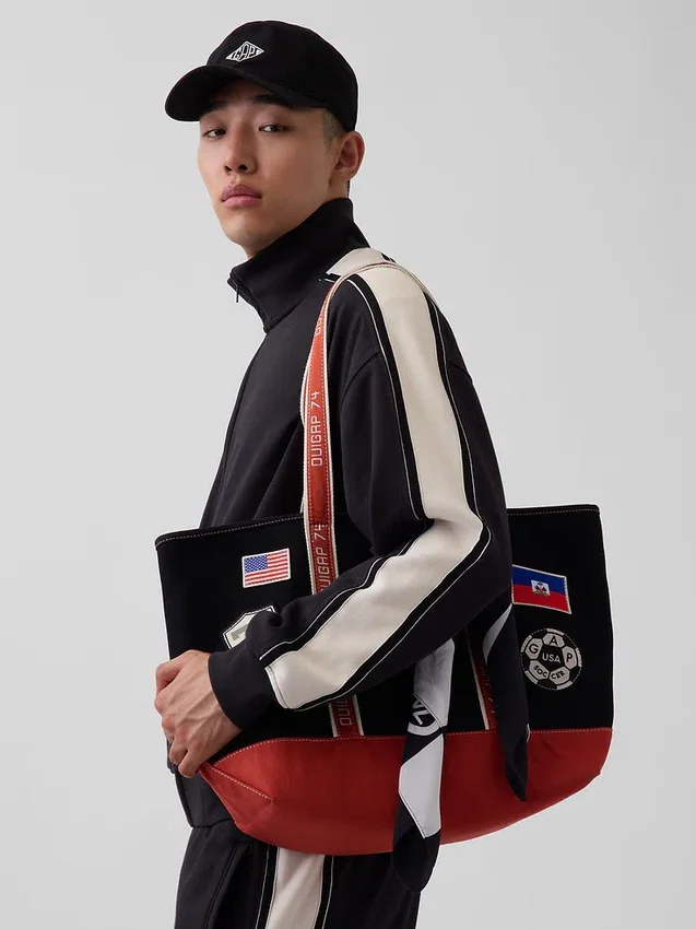 Bolso tipo tote de lona Ouigap