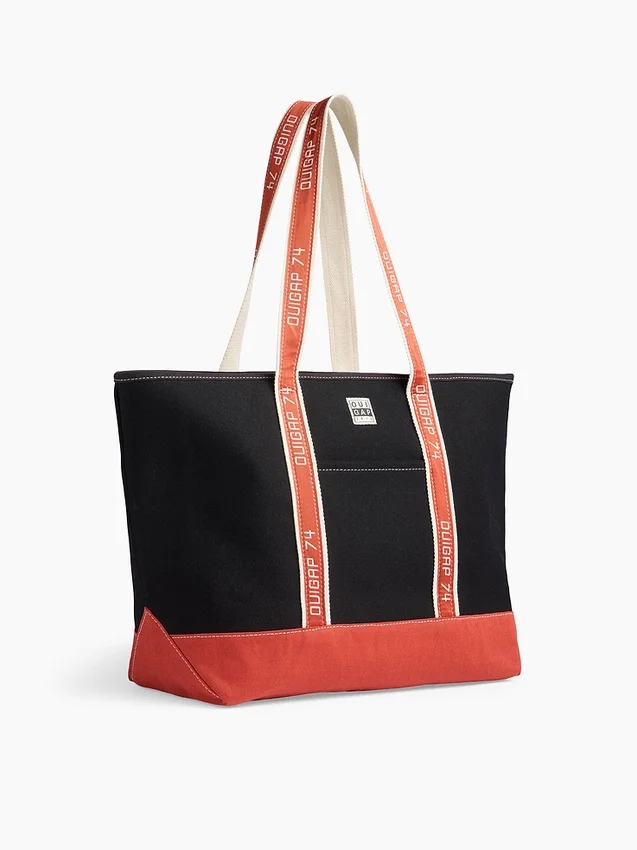 Bolso tipo tote de lona Ouigap