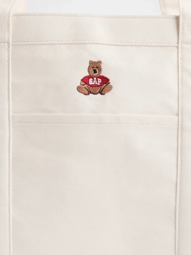 Bolso tote de mezclilla con el logotipo del oso Brannan