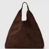 Bolso tote holgado de gamuza vegana