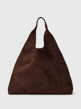 Bolso tote holgado de gamuza vegana