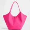 Bolso tote holgado de lona