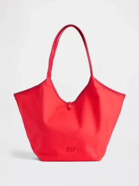 Bolso tote holgado de lona