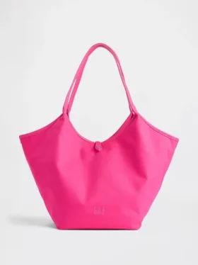 Bolso tote holgado de lona