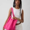 Bolso tote holgado de lona