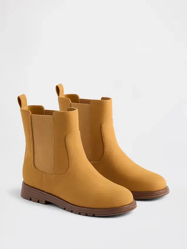 Botas Chelsea de cuero vegano para niños