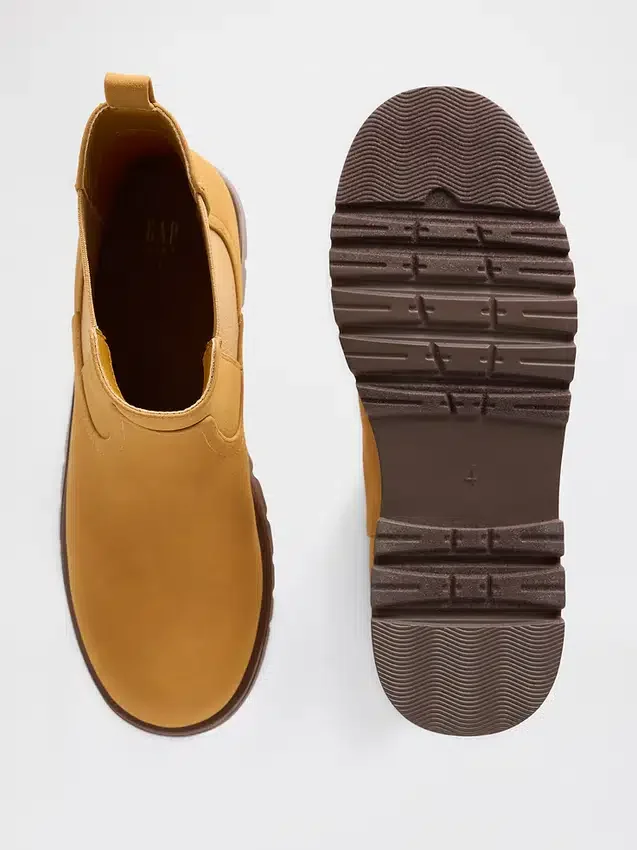 Botas Chelsea de cuero vegano para niños