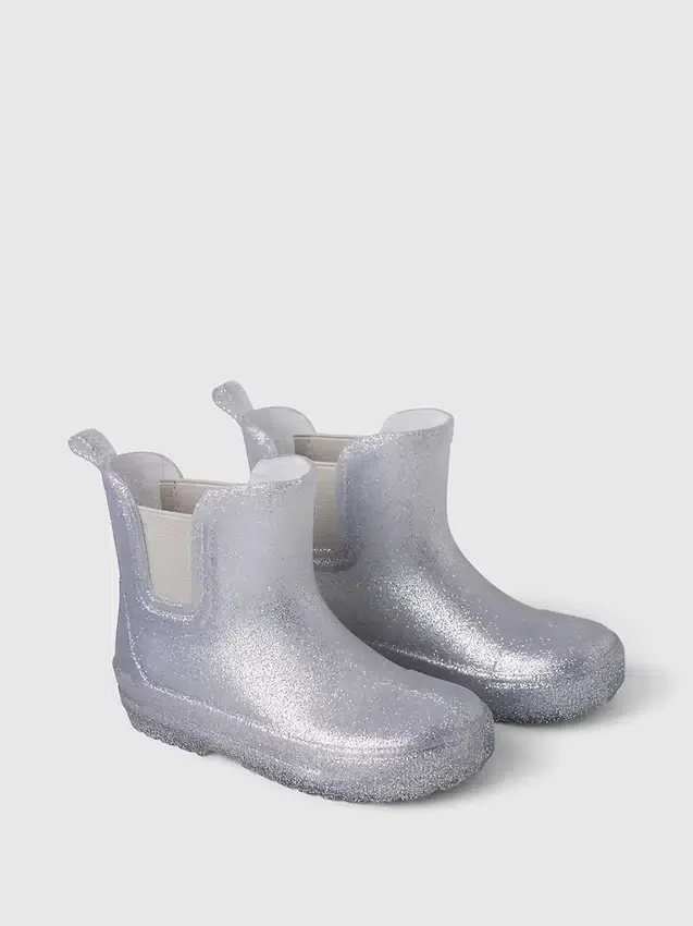 Botas de lluvia con purpurina para bebés y niños