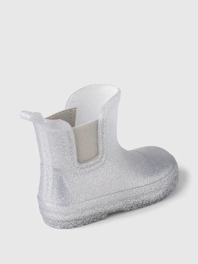 Botas de lluvia con purpurina para bebés y niños