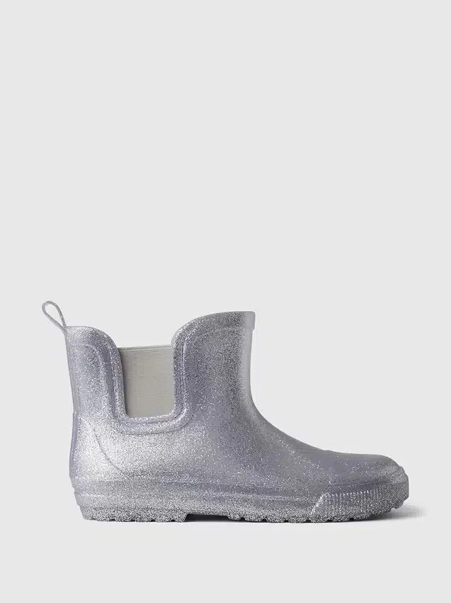 Botas de lluvia con purpurina para niños