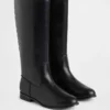 Botas de montar de cuero vegano