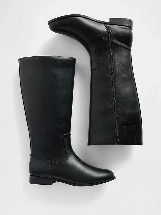 Botas de montar de cuero vegano