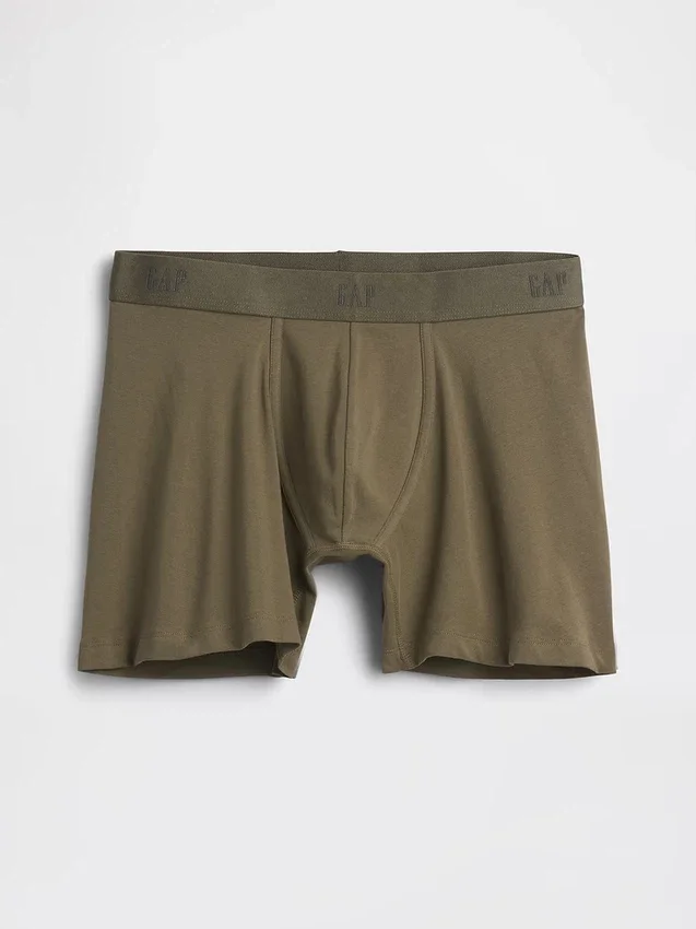 Boxer de algodón orgánico elástico de 5"