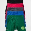 Boxers de algodón orgánico elástico con motivos de Marvel para niños (paquete de 5)