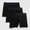 Boxers de algodón orgánico elástico de 5" (paquete de 3)