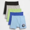 Boxers de algodón orgánico elástico para niños de Star Wars (paquete de 5)