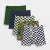Boxers de algodón orgánico elástico para niños (paquete de 5)