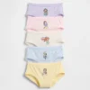 Braguitas de algodón orgánico elástico para niños pequeños de GAP × Disney (paquete de 5)