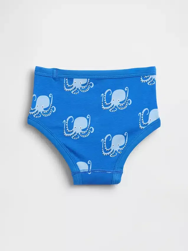 Braguitas de algodón orgánico para niños pequeños (paquete de 5)