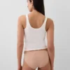 Braguitas tipo bikini de algodón orgánico elástico (paquete de 3)