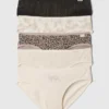 Braguitas tipo bikini de algodón orgánico elástico para niños (paquete de 5)